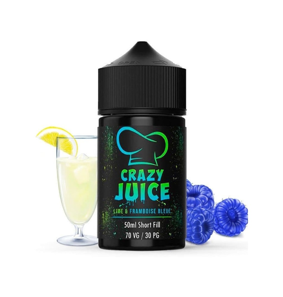 Lime & Framboise Bleue 50ml Crazy Juice