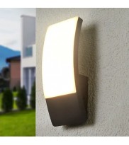 Lucande Applique d'extérieur LED courbe Siara